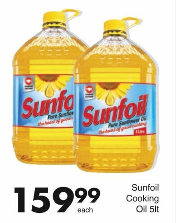 Sunfoil Cooking Oil 5lt Offer At Save