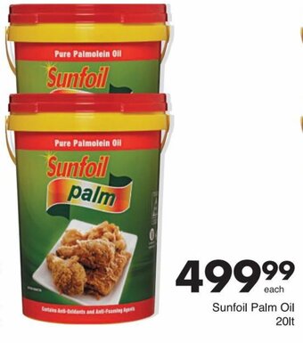 Save Sunfoil Palm Oil 20lt offer