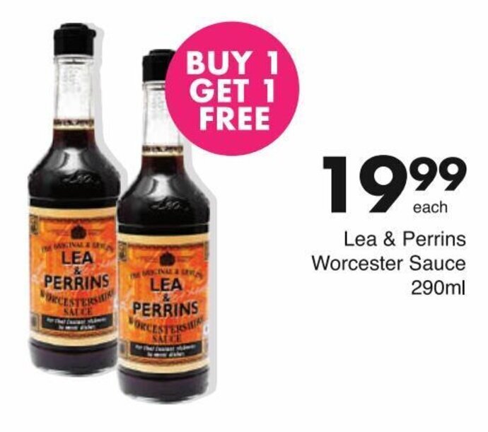 Lea & Perrins Worcester Sauce 290ml offer at Save