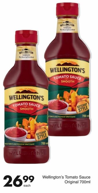 Save Wellington's Tomato Sauce Original 700ml offer