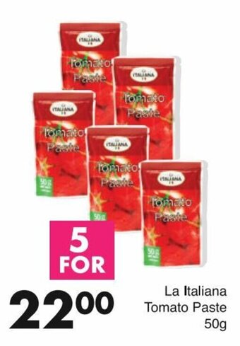 Save La Italiana Tomato Paste 50g offer