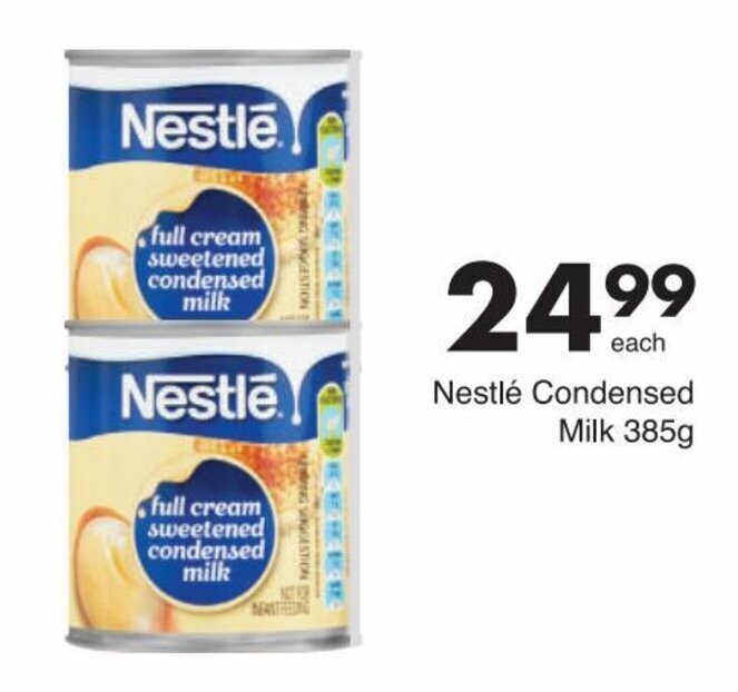 Nestlé Condensed Milk 385g offer at Save