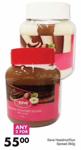 Save Save Hazelnut/Duo Spread 350g offer