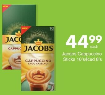 Save Jacobs Cappuccino Sticks 10's/Iced 8's offer