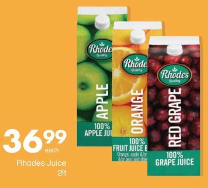 Rhodes Juice 2lt offer at Save
