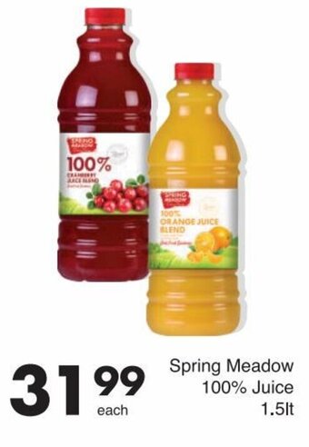 Save Spring Meadow 100% Juice 1.5lt offer