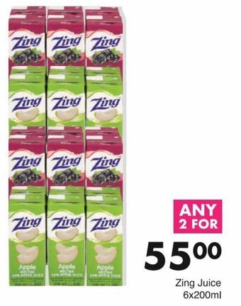 Save Zing Juice 6x200ml offer