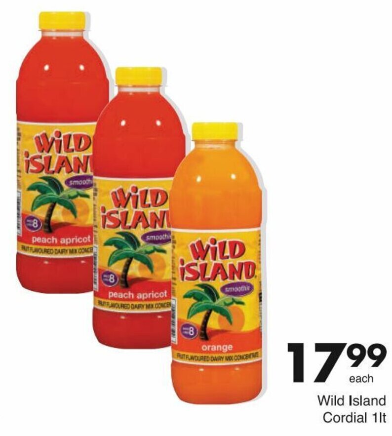 Wild Island Cordial 1lt offer at Save