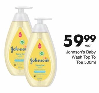 Save Johnson's Baby Wash Top To Toe 500ml offer
