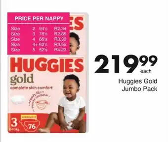 Save Huggies Gold Jumbo Pack offer