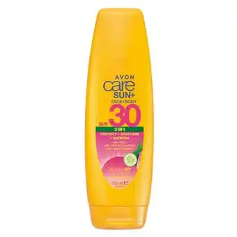 AVON Avon care sun face + body 3-in-1 sun lotion spf 30 150ml offer
