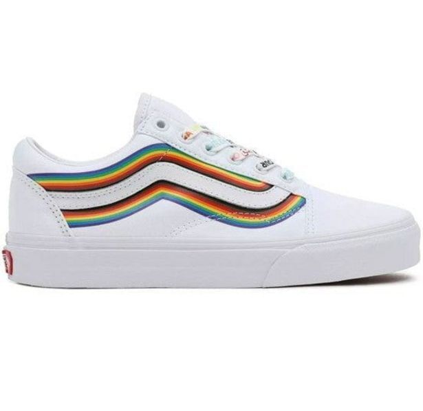 Rainbow vans hot sale grade school