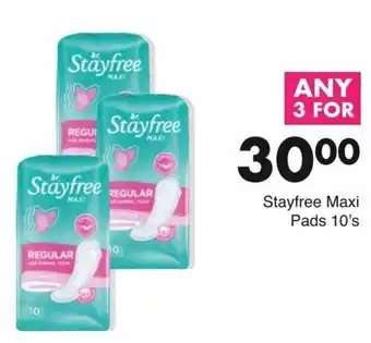 Save Stayfree Maxi Pads 10's offer