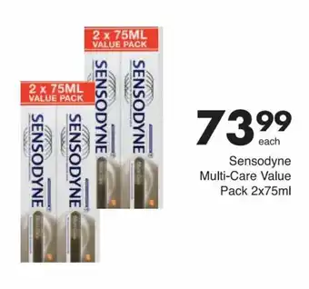 Save Sensodyne Multi-Care Value Pack 2x75ml offer