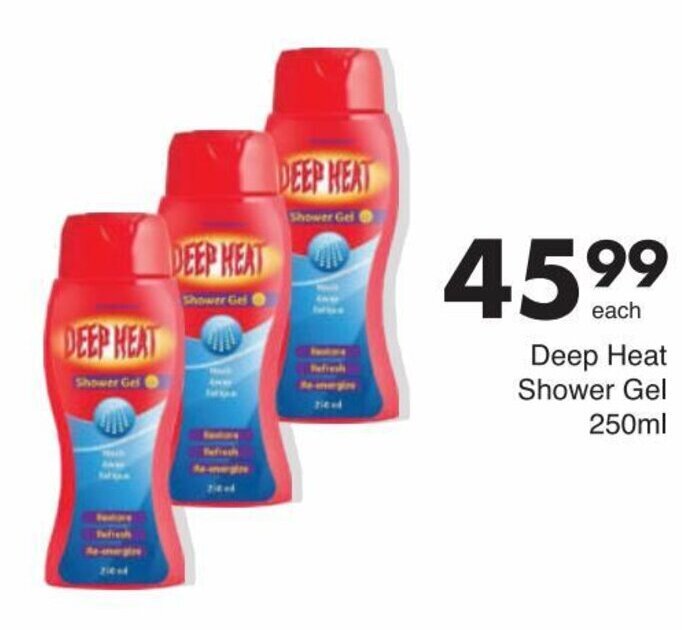 Deep Heat Shower Gel 250ml offer at Save
