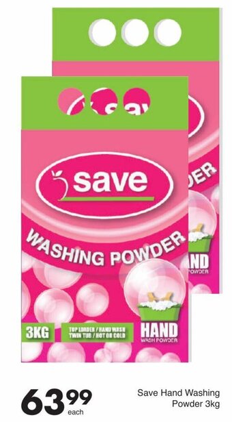 Save Save Hand Washing Powder 3kg offer