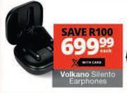 Checkers Hyper Volkano silento earphones-each offer