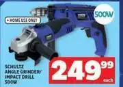 Usave Schultz angle grinder/impact drill 500w-each offer