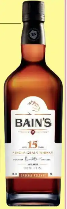 Bain's 15 Year Old Single Grain Whisky 1 x 1L - 426060