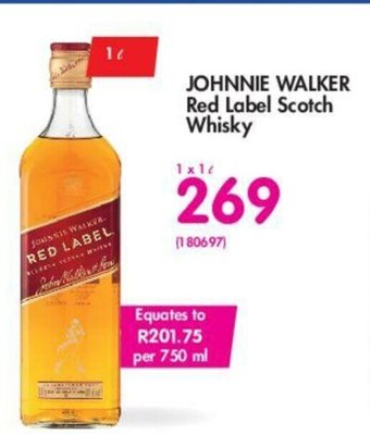 Makro Johnnie Walker Red Label Scotch Whisky 1L offer