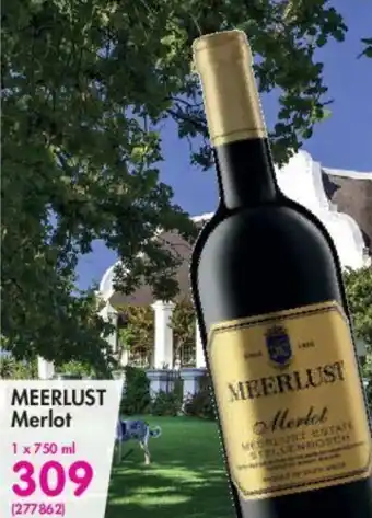 Meerlust Merlot 750ml