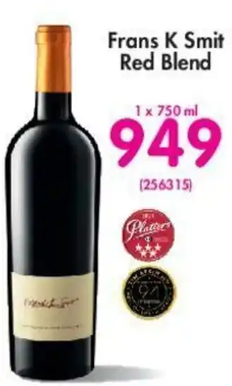 Makro Frans K Smit Red Blend 750ml offer