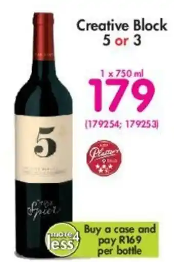 Makro Creative Block 5 or 3 750ml offer