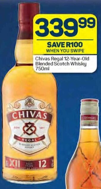 Chivas Regal 12-Year-Old Blended Scotch Whisky 750ml