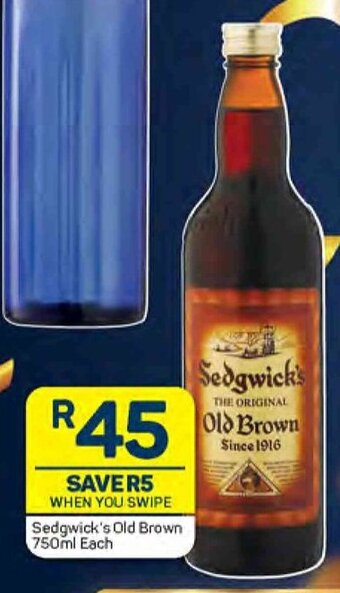 Pick n Pay Sedgwick's Old Brown 750ml Each offer