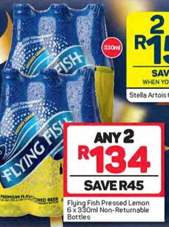 Flying Fish Pressed Lemon 6x330ml Non-Returnable Bottles
