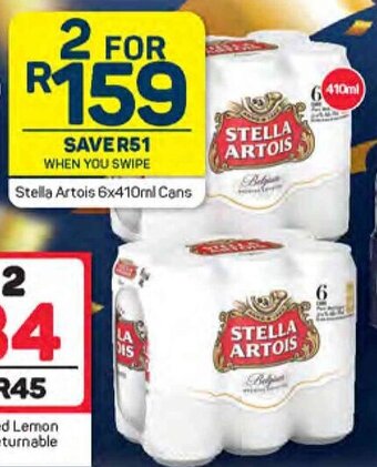 Pick n Pay Stella Artois 6x410ml Cans offer