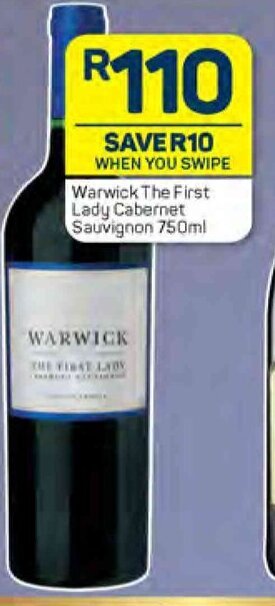 Pick n Pay Warwick The First Lady Cabernet Sauvignon 750ml offer
