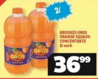 Usave BROOKES OROS ORANGE SQUASH CONCENTRATE 2L each offer