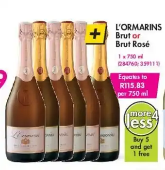 L'Ormarins Brut or Brut Rose 750ml