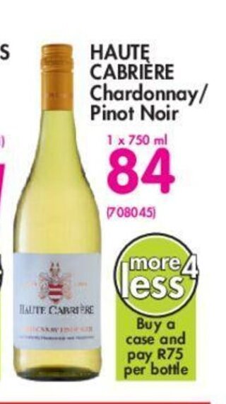 Makro Haute Cabriere Chardonnay / Pinot Noir 750ml offer