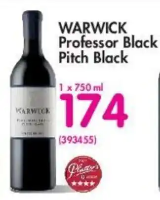 Makro Warwick Professor Black Pitch Black 750ml offer