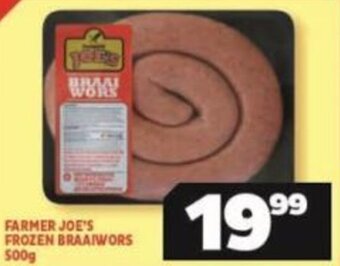 Usave FARMER JOE'S FROZEN BRAAIWORS 500g offer