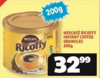 Usave NESCAFÉ RICOFFY INSTANT COFFEE GRANULES 200g offer