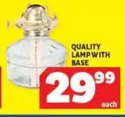 Usave Quality lamp with base-each offer