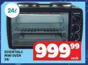 Usave Essentials 24l mini oven-each offer