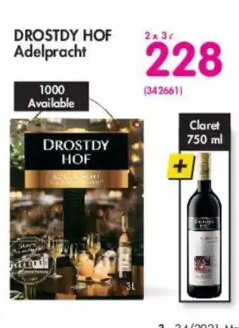 Makro Drostdy HOF Adelpracht 2 x 3L offer