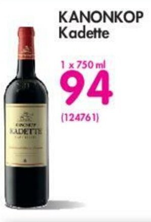 Makro Kanonkop Kadette 750ml offer