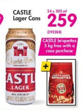 Makro Castle Lager Cans 24 x 500ml offer