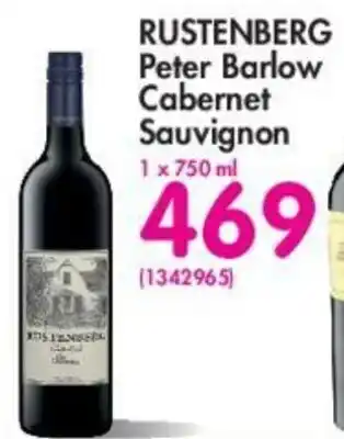 Makro Rustenberg Peter Barlow Cabernet Sauvignon 750ml offer