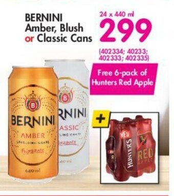 Makro Bernini Amber, Blush or Classic Cans 24 x 440ml offer