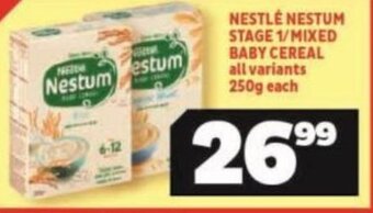 Usave NESTLÉ NESTUM STAGE 1/MIXED BABY CEREAL all variants 250g each offer