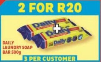 Usave DAILY LAUNDRY SOAP BAR 500g offer