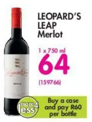 Makro Leopard's Leap Merlot 750ml offer