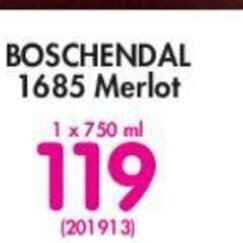 Makro Boschendal 1685 Merlot 750ml offer