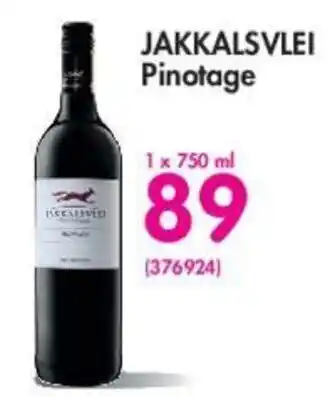 Makro Jakkalsvlei Pinotage 1x750ml offer